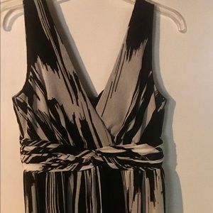 Black and white party dress